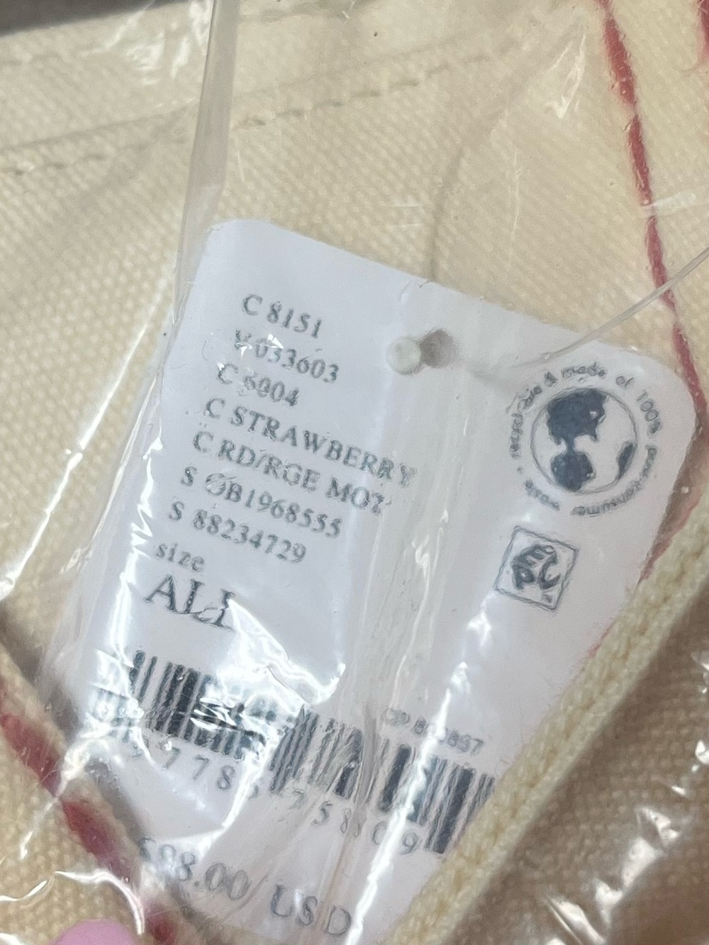 Free People Caravan Tote Strawberry - Picture 7 of 7